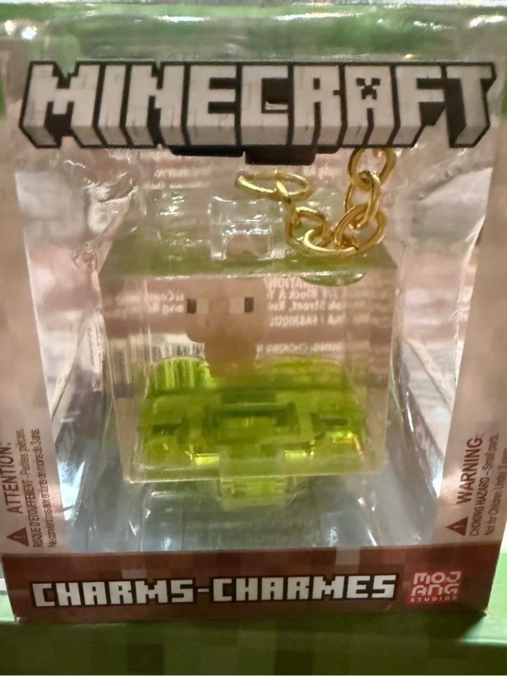 Minecraft Pig Charm Keychain - NIB